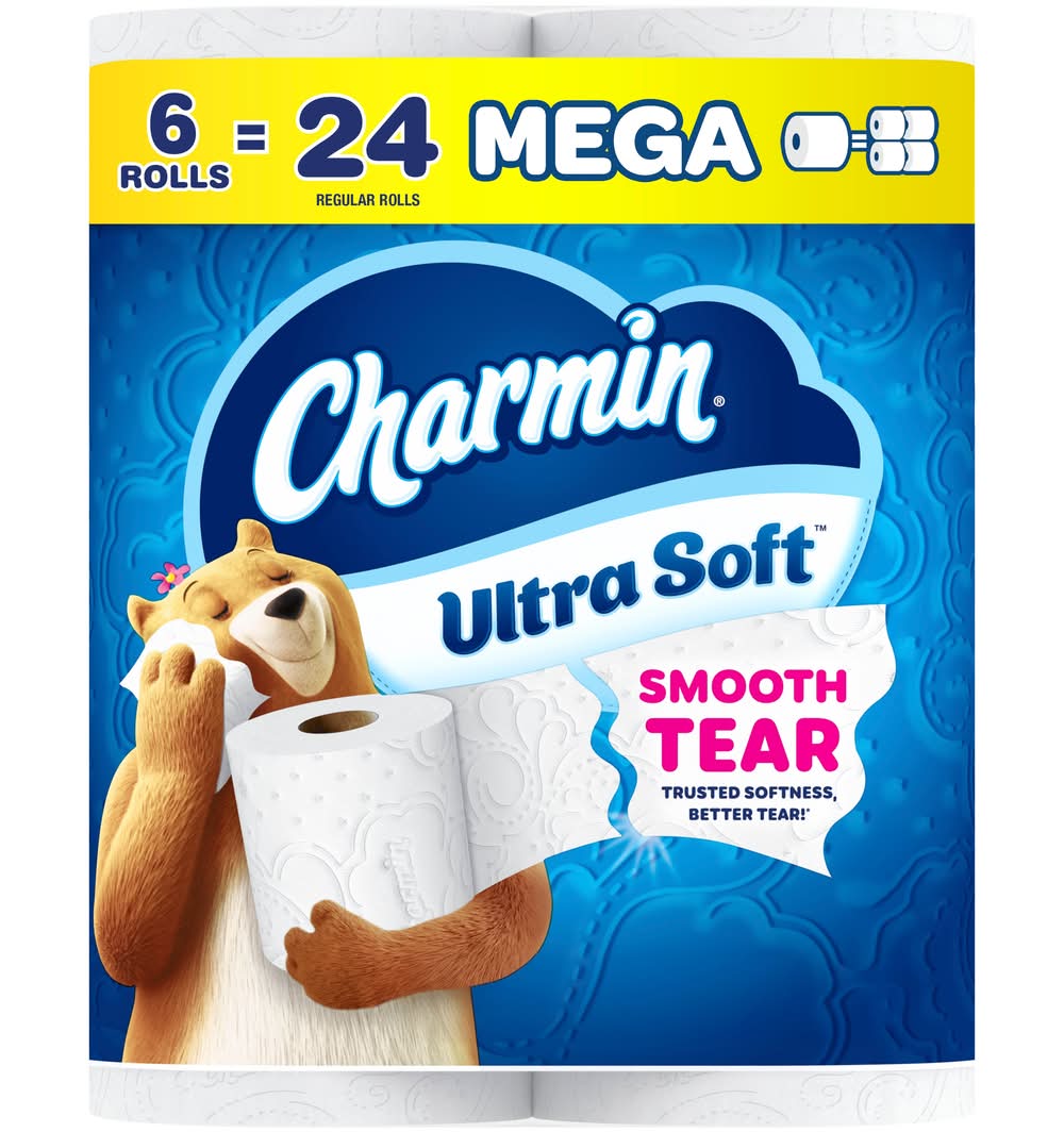 Charmin Ultra Soft Toilet Paper - 6 Mega Rolls