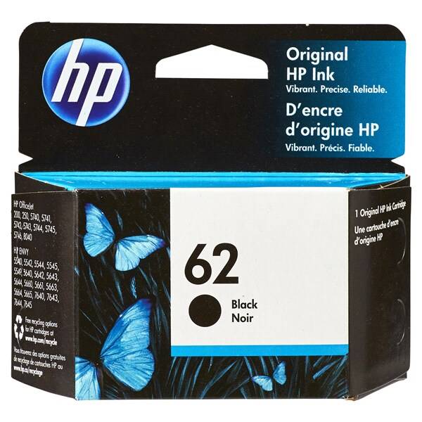 HP Black 62 C2p04an Ink Cartridge