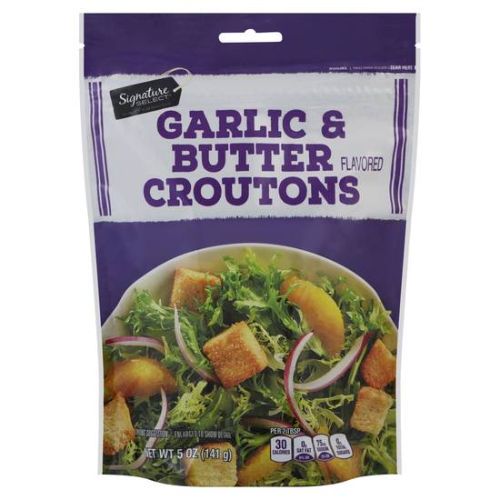 Signature Select Garlic & Butter Flavored Croutons (5 oz)