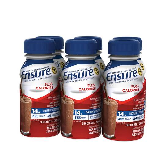 Ensure Plus Calories Meal Replacement Chocolate (6 x 235 ml)