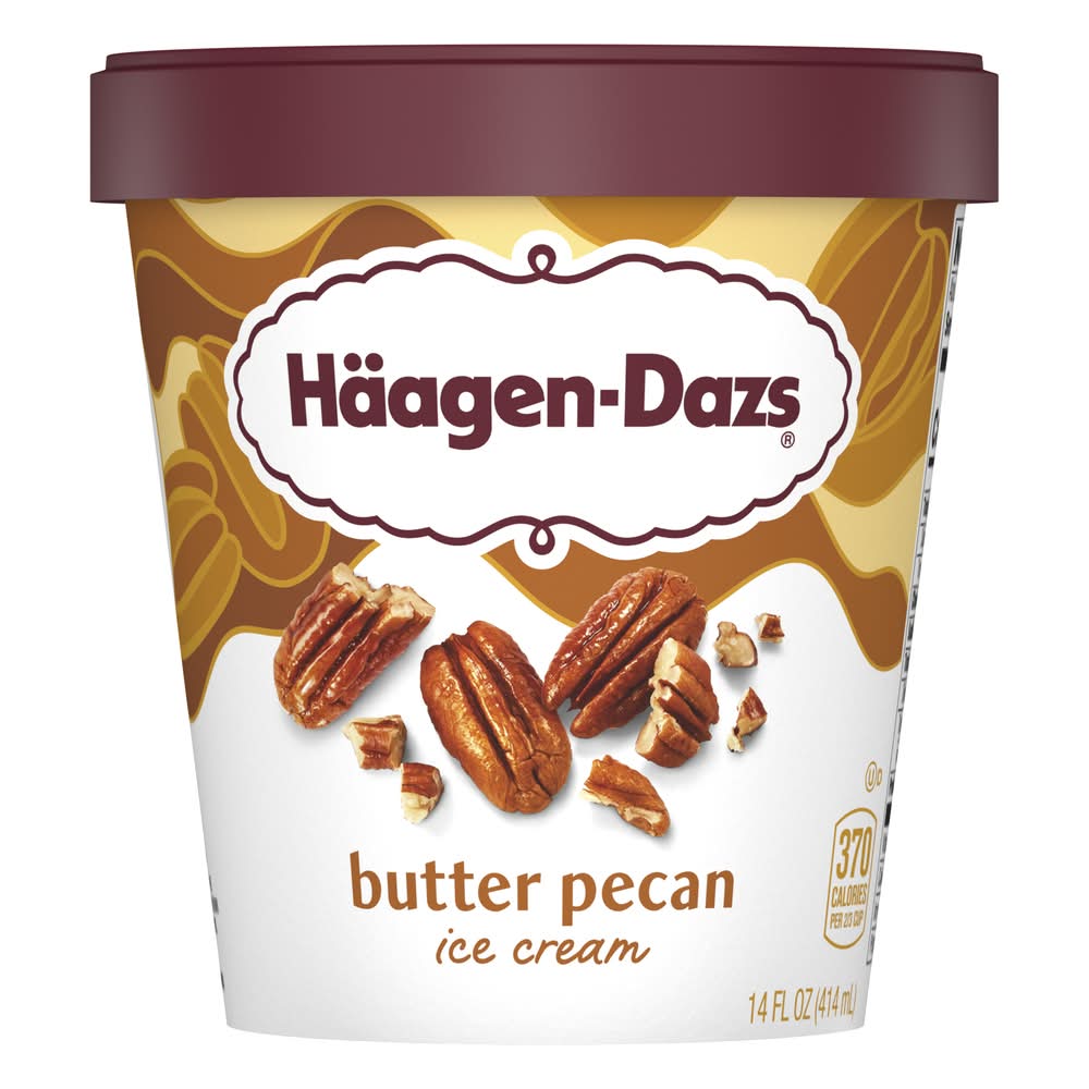 Häagen-Dazs Ice Cream, Butter Pecan (14 fl oz)