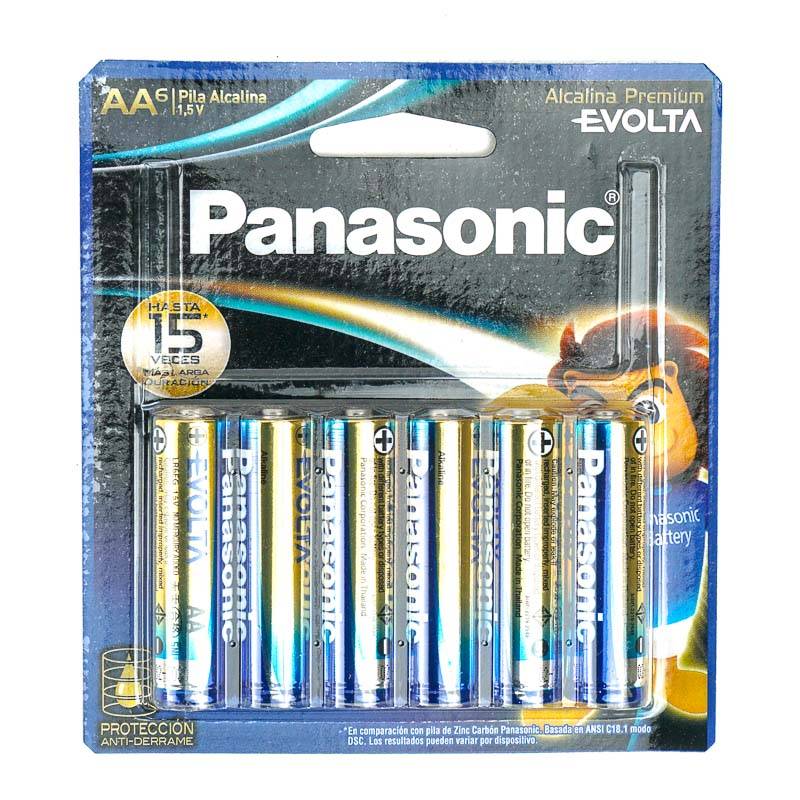 Panasonic pilas alcalina 1.5v aa