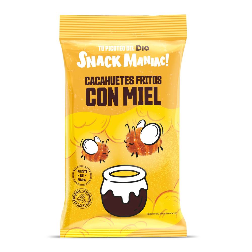 Cacahuetes Fritos Con Miel Snack Maniac De Dia Bolsa 200 G