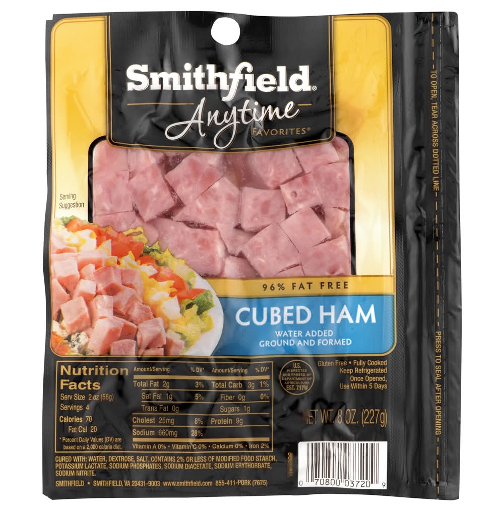 Smithfield Anytime Favorites Cubed Ham (8 oz)