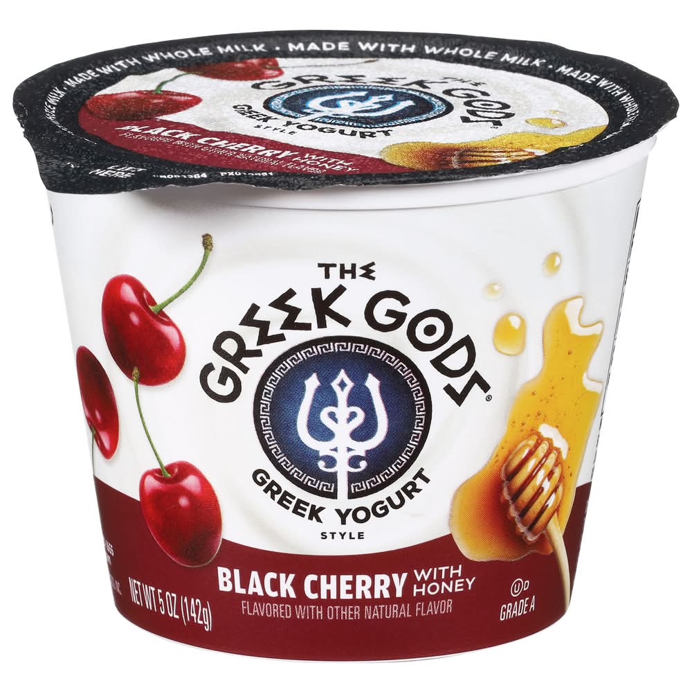 The Greek Gods Greek Yogurt, Black Cherry With Honey (5 oz)