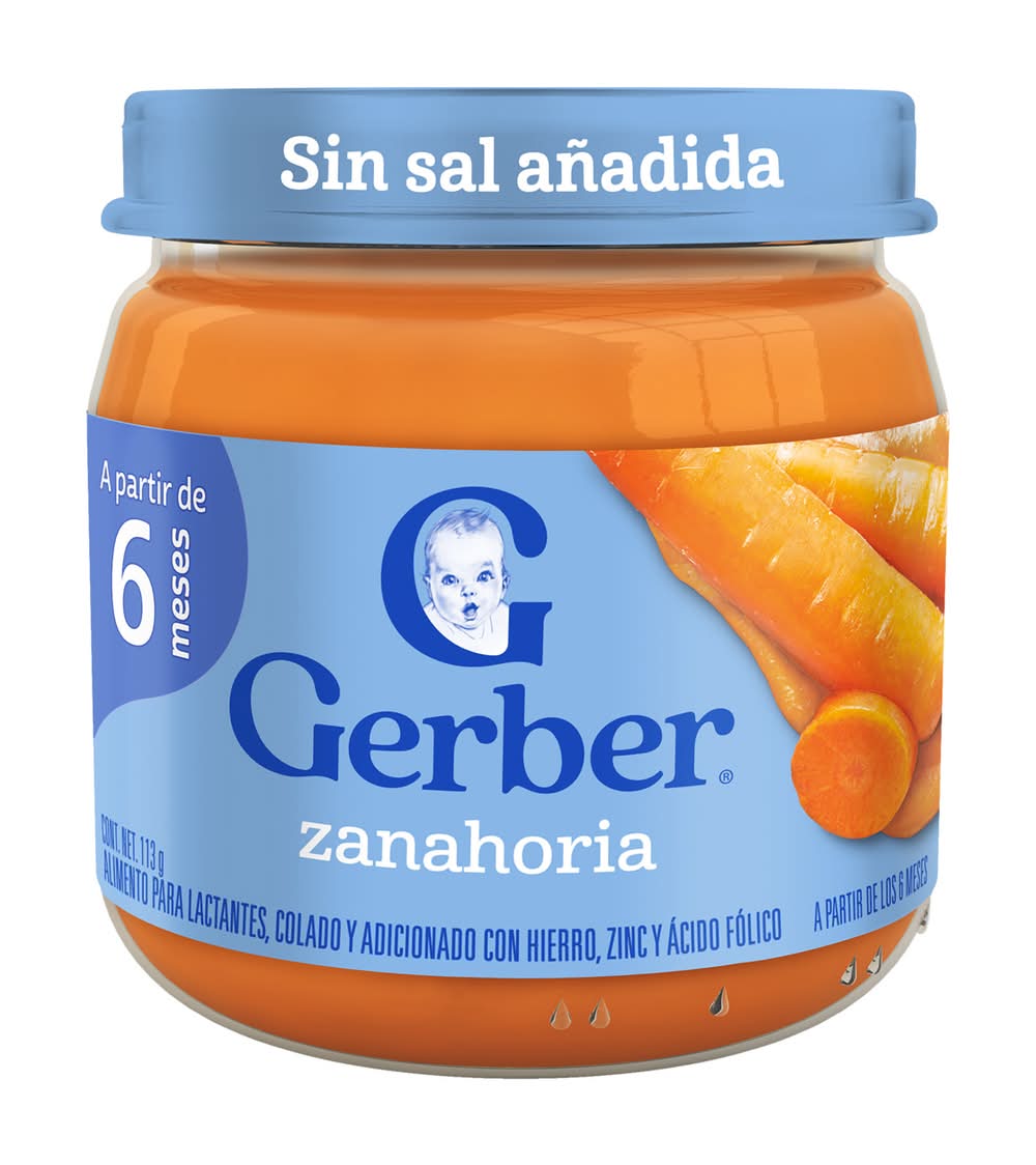 Gerber · Papilla con zanahoria, Etapa 2 (113 g)