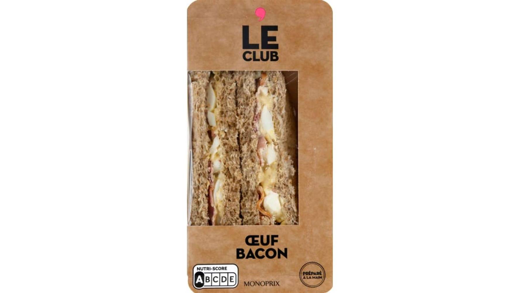 Monoprix Le club oeuf bacon L'unite de 175g