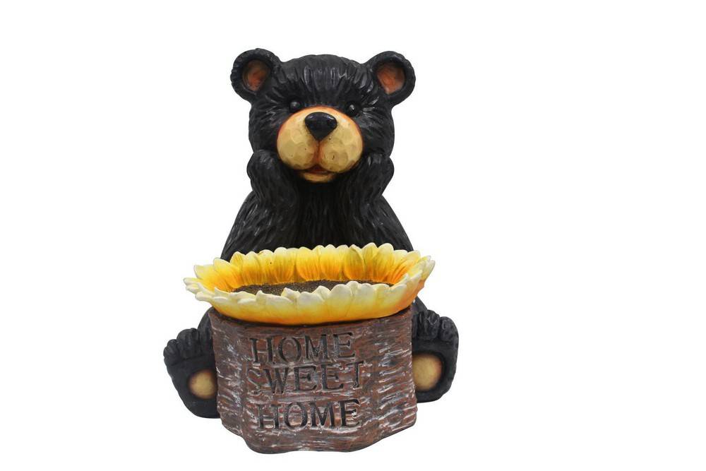 Hometrends Home Sweet Home Bear Bird Bath (1 unit)