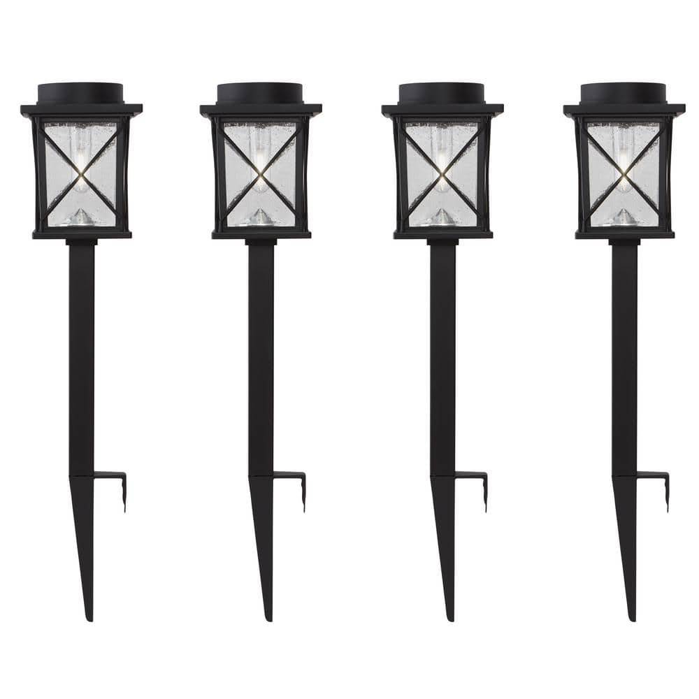 Home Decorators Collection 20 Lumens Led Weather Resistant Outdoor Solar Path Light (4 ct)