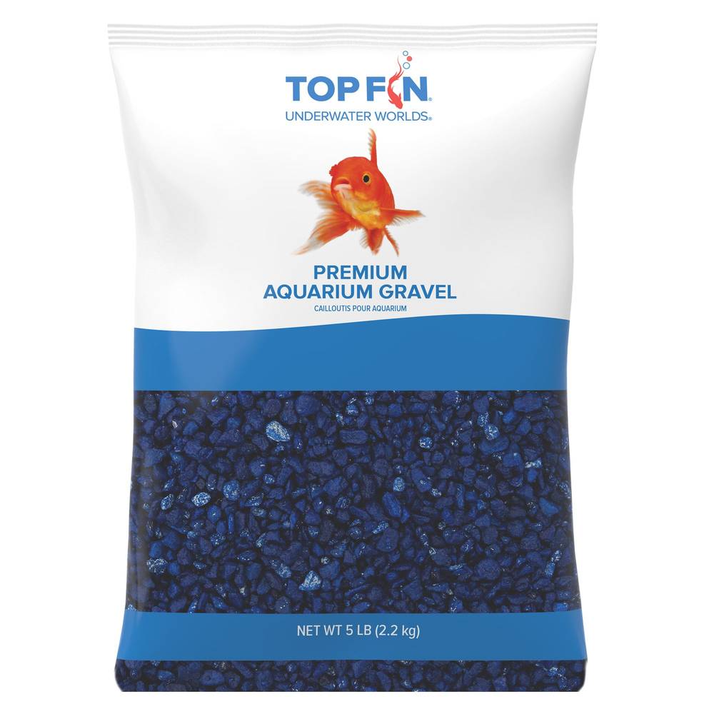 Top Fin Premium Aquarium Gravel - Deep Blue (Size: 5 Lb)