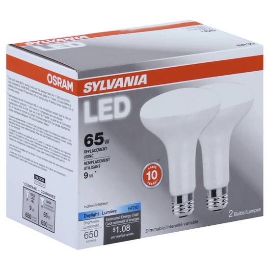 Sylvania Light Bulbs 65w 2 ct