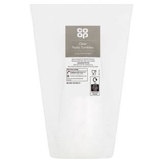 Co-op 50Cl Large Clear Cups 12 Pack Each