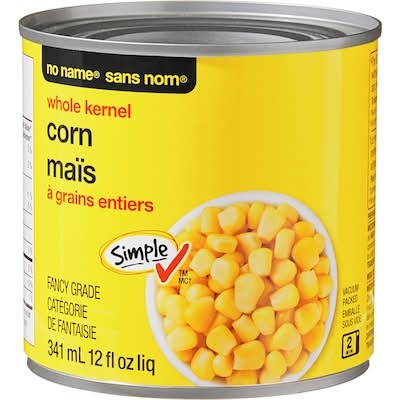No Name Whole Kernel Corn (341 ml)