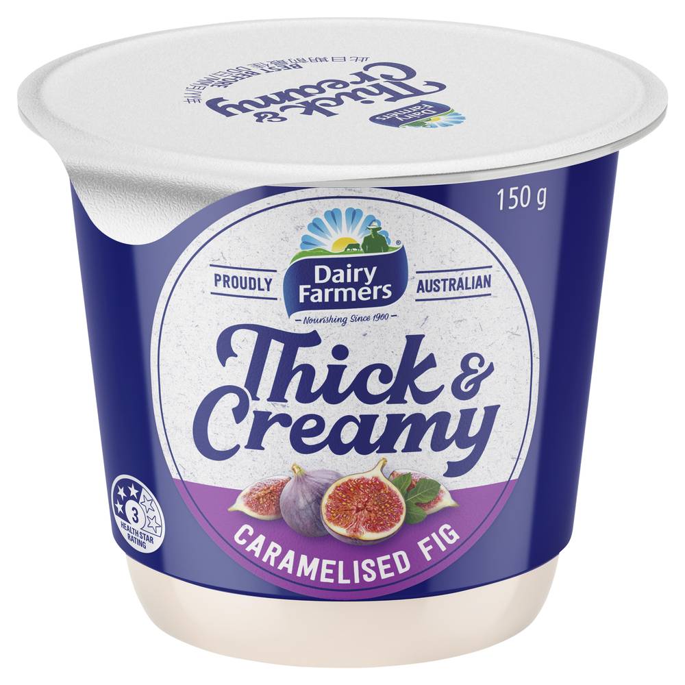 Dairy Farmers Thick & Creamy Caramelised Fig Yoghurt (150g)