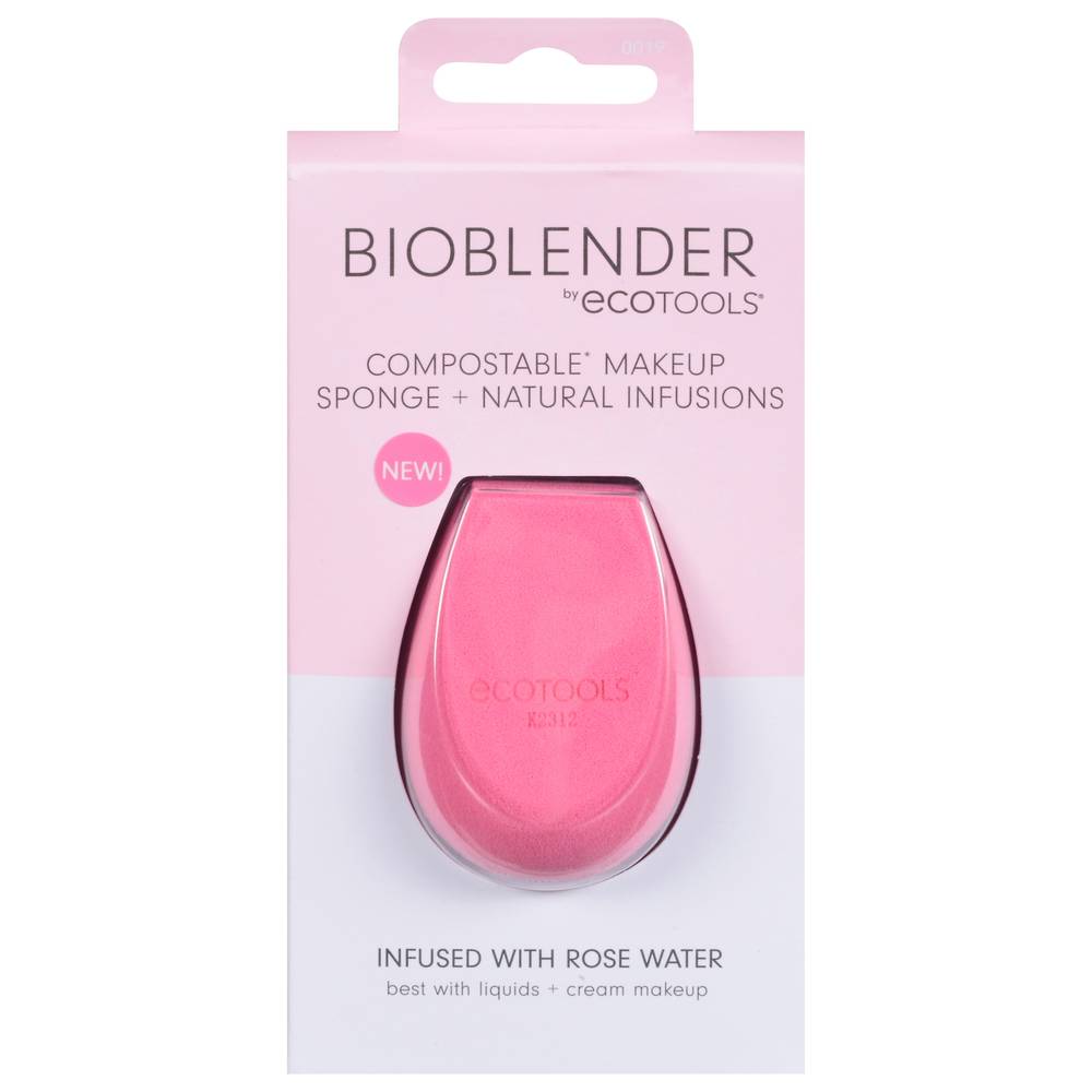 Bioblender Ecotools Compostable Makeup Sponge + Rose Water Infusions (1.06 oz)