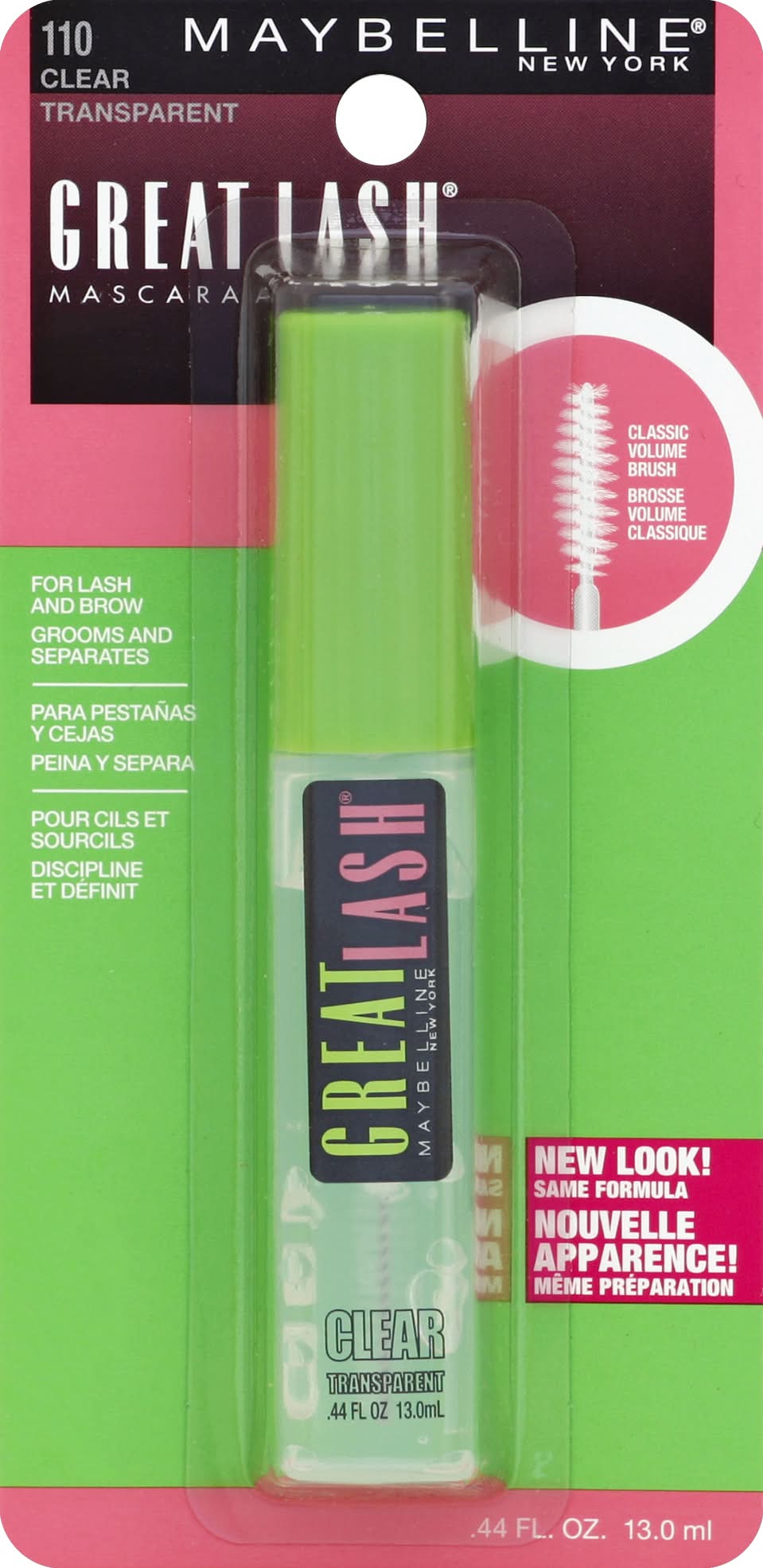 Maybelline 110 Clear Transparent Great Lash Mascara (0.5 fl oz)