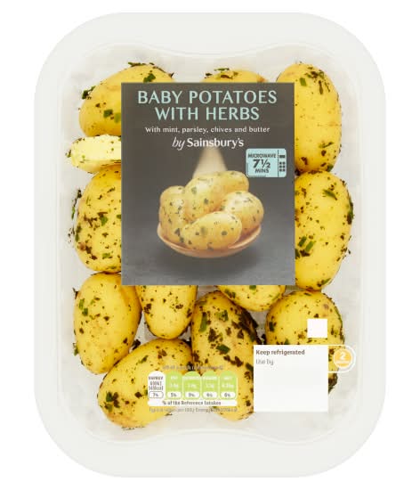 Sainsbury's Baby Potatoes With Herbs (385g)