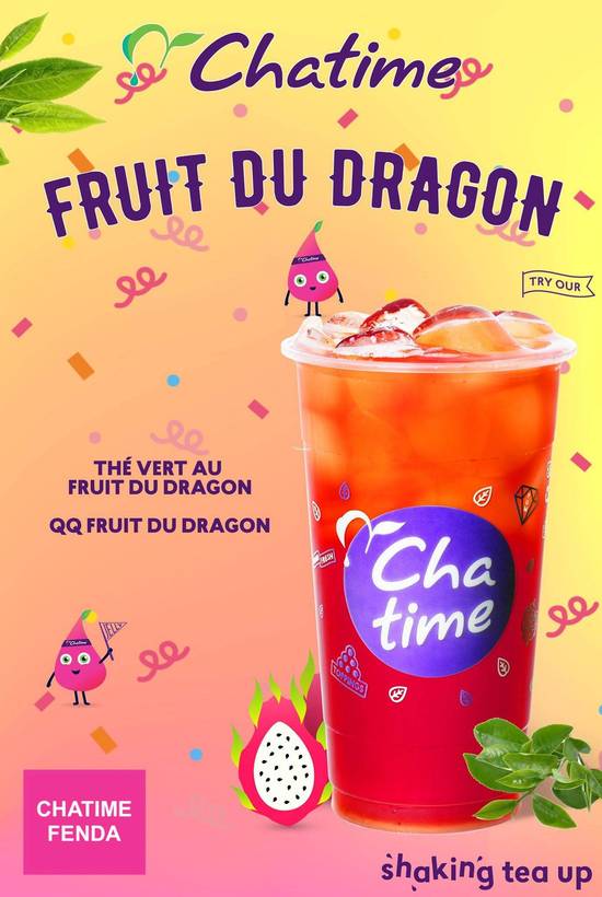 Thé vert au fruit du dragon