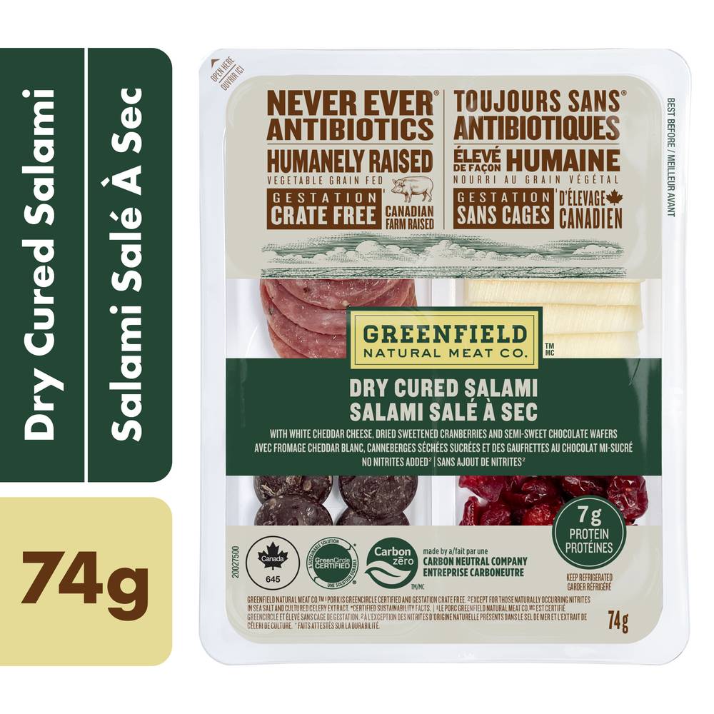 Greenfield Natural Meat Co. Dry Cured Salami Snack Kit (74 g)