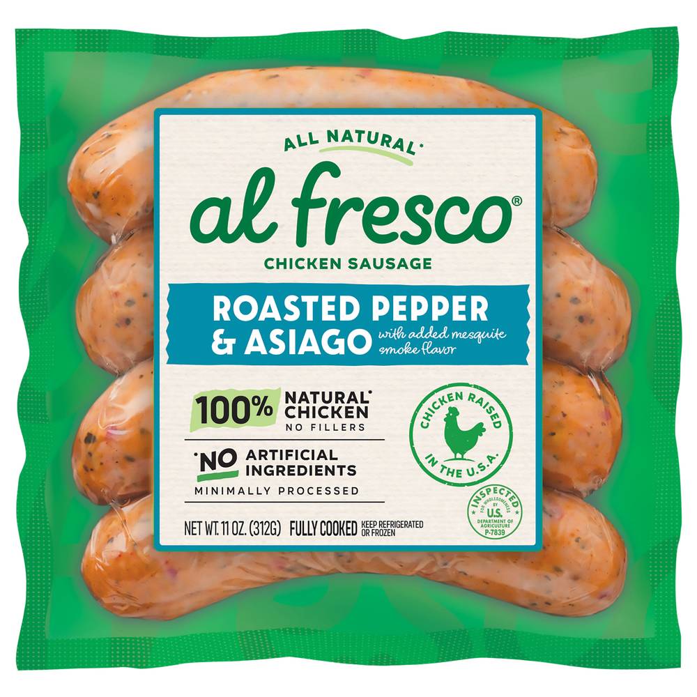 Al Fresco Roasted Pepper & Asiago Chicken Sausage (11 oz)