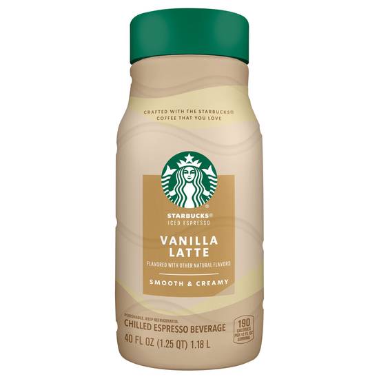 Starbucks Iced Espresso Vanilla Latte Beverage (40 fl oz)