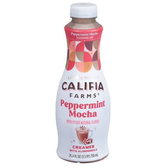 Califia Farms Peppermint Mocha Creamer With Almond Milk