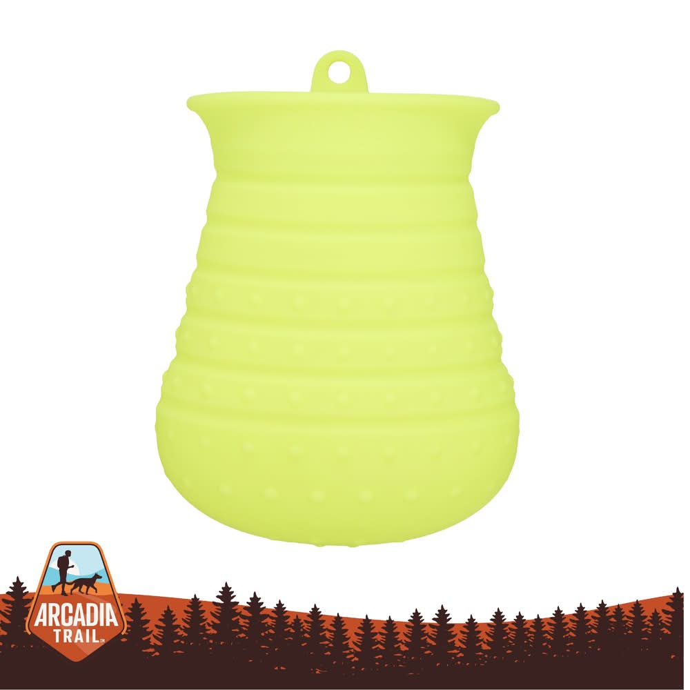 Arcadia Trail® Dog Paw Cleaner & Brush - Includes 1 Paw Cleaner & Brush - Yellow (Color: Yellow)