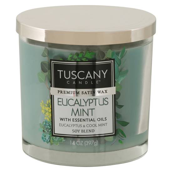 Tuscany Candle Soy Blend Eucalyptus Mint Candle (1 candle)