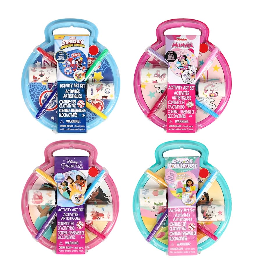 Character Activity Art Travel Set (4 ct)