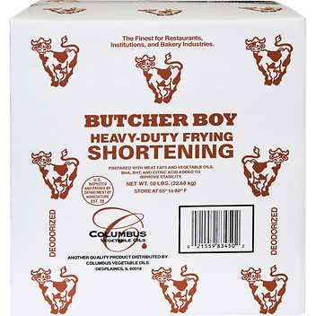 Butcher Boy - Deodorized Shortening Blend - 50 lbs (1 Unit per Case)