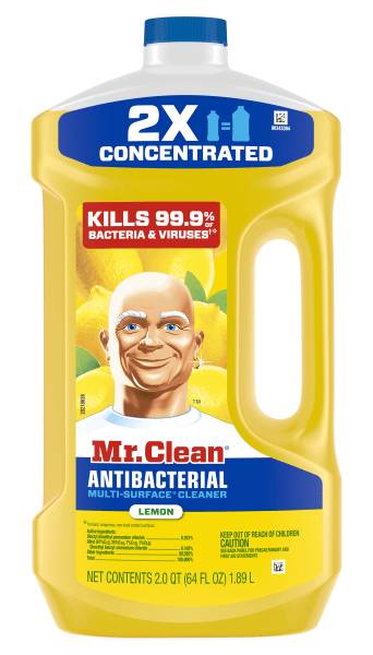 Mr. Clean Antibacterial All Purpose Floor Cleaner, Lemon Scent, 64 Oz