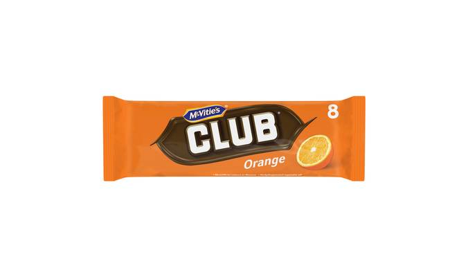 McVitie's Club Orange Chocolate Biscuit Bars 8pk
