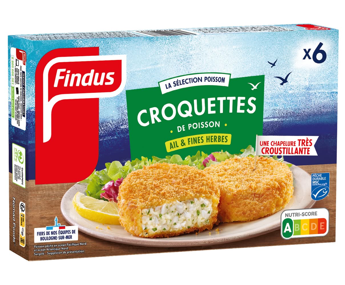 Findus - Poisson pané croquettes ail et fines herbes (300g)