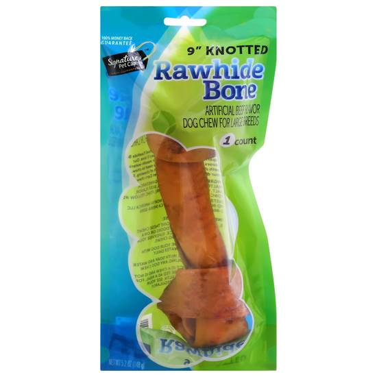 Signature Pet Care Knotted Beef Basted Bone