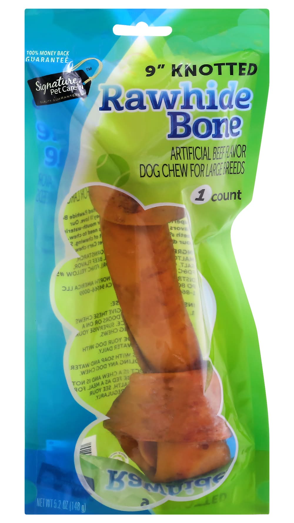 Signature Pet Care Knotted Beef Basted Bone (5.2 oz)