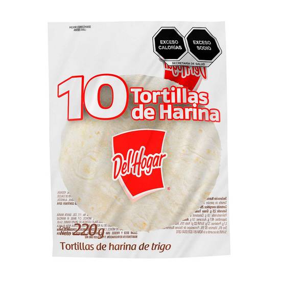 Del hogar tortilla de harina (220 g)