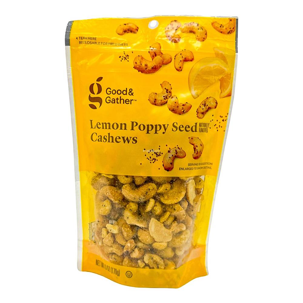 Lemon Poppyseed Cashews - 6oz - Good & Gather™