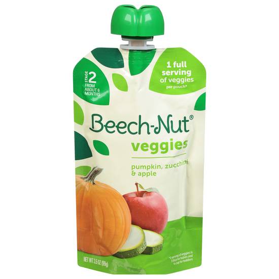 Beech-Nut Veggies Pumpkin Zucchini & Apple Stage 2 Baby Food