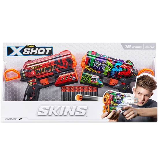 Order X-Shot Skins Flux Dart Blaster, 2 Pack food online from Cvs store, LODI on bringmethat.com