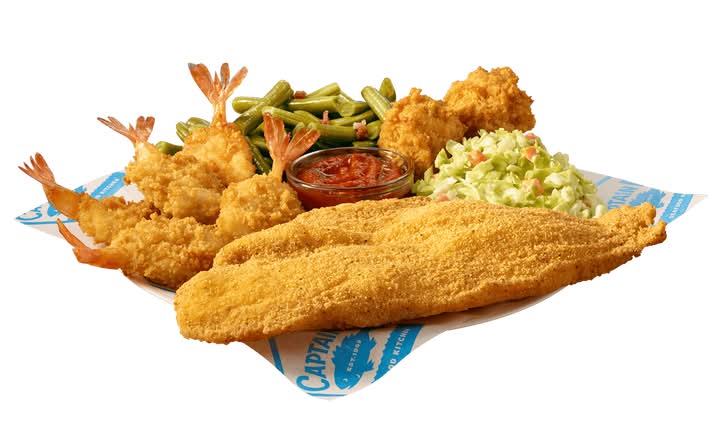 Southern-Style White Fish and 5 BF Shrimp Meal