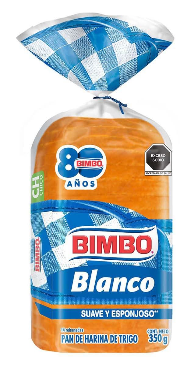 Bimbo · Pan blanco de harina de trigo (350 g)