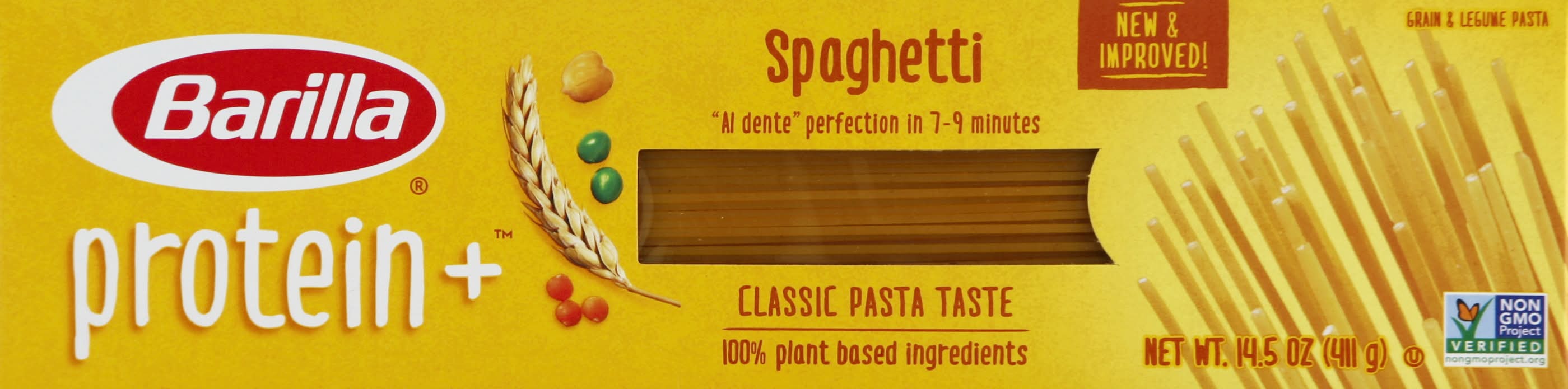 Barilla Protein+ Durum Wheat & Legume Spaghetti Pasta (14.5 oz)