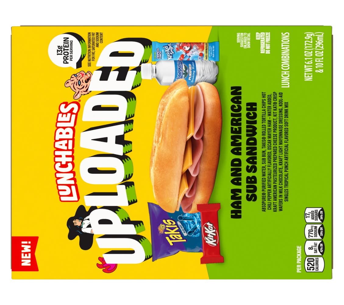 Lunchables Uploaded Ham and American Sub Sandwich (6.1 oz)