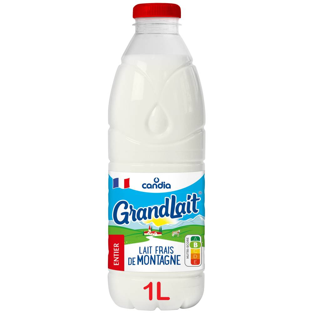 Candia - Grandlait lait frais entier de montagne (1L)