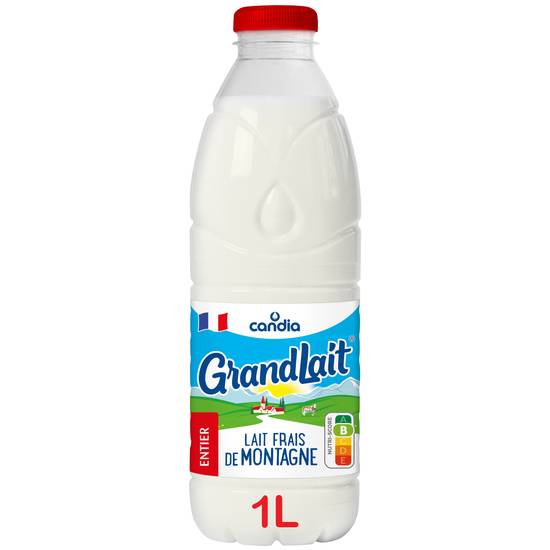 Candia - Grandlait lait frais entier de montagne (1 L)