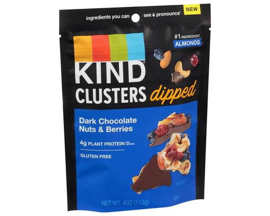 Kind · Nuts & Berries Clusters Dipped in Dark Chocolate (4 oz)