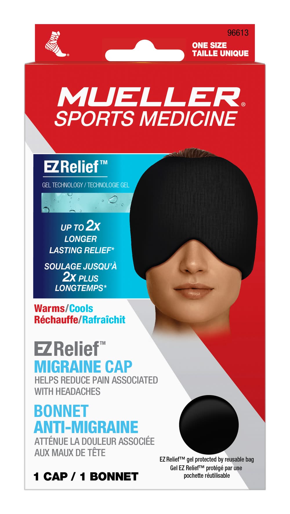 Mueller Sports Medicine Ez Relief Migraine Cap For Head