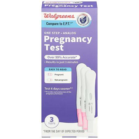 Walgreens One Step Pregnancy Test (3ct)