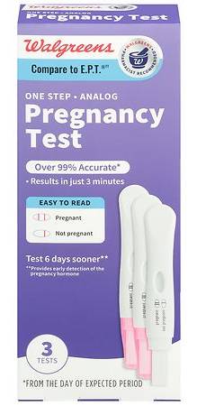 Walgreens One Step Pregnancy Test (3 ct)