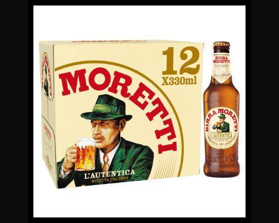 Birra Moretti Genuine Italian Premium Lager 12 x 330 ml bottle